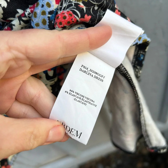 Erdem Darlina Floral-Print Flounce Dress, size 8 - Picture 12 of 14